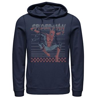 Men's Marvel Spider-Man: Far From Home Action Pose Lined Portrait Hoodie