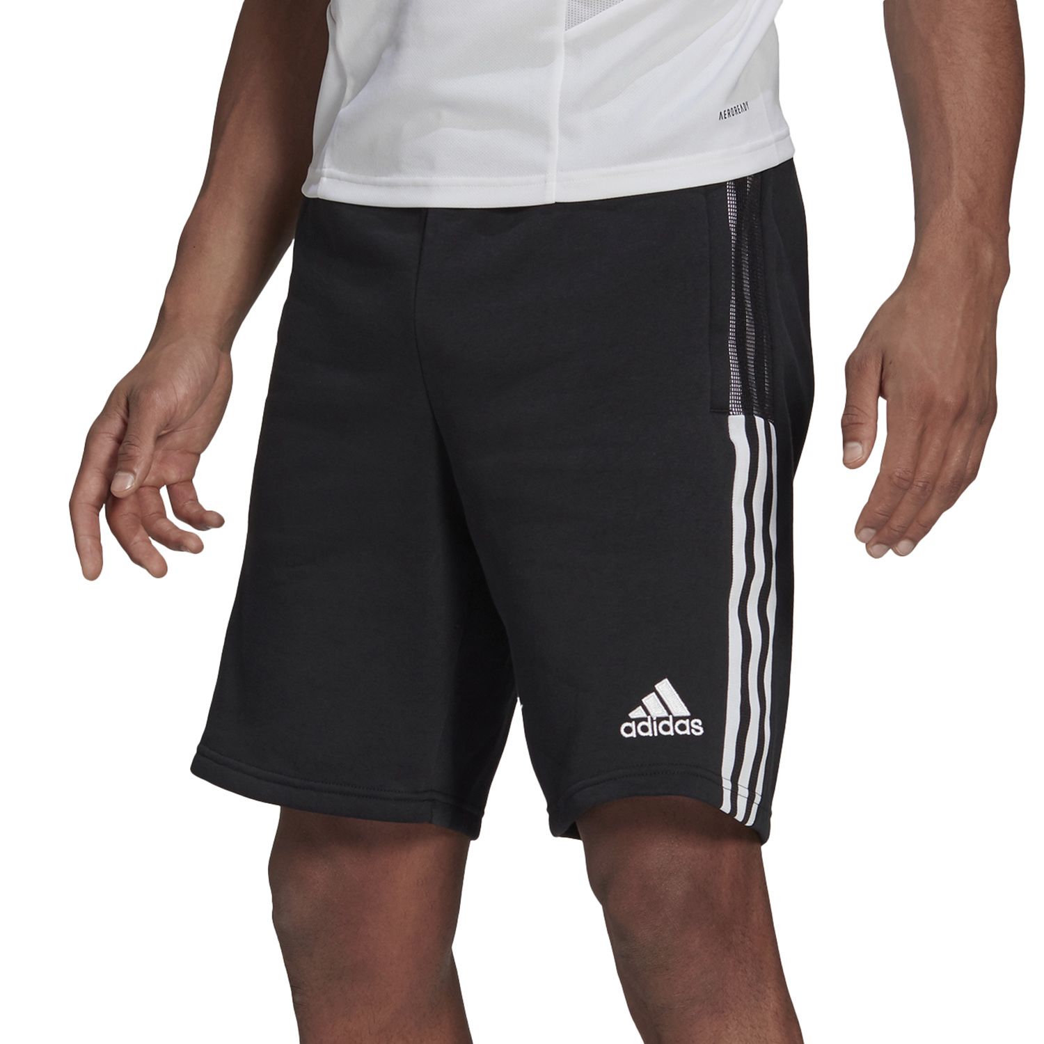 adidas black sweat shorts