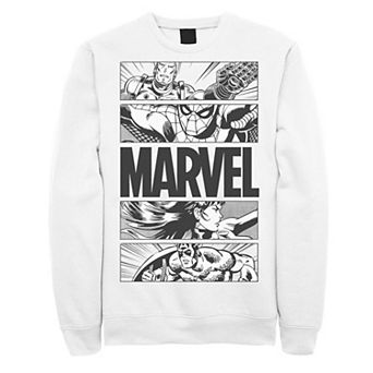 Men's Marvel Avengers Retro Action Panel Fill Sweatshirt