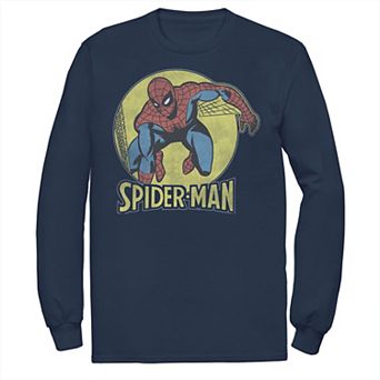 Men's Marvel Spider-Man Classic Comic Themed Circle Portrait Tee