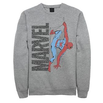 Men's Marvel Spider-Man Distressed Web Logo Sweatshirt