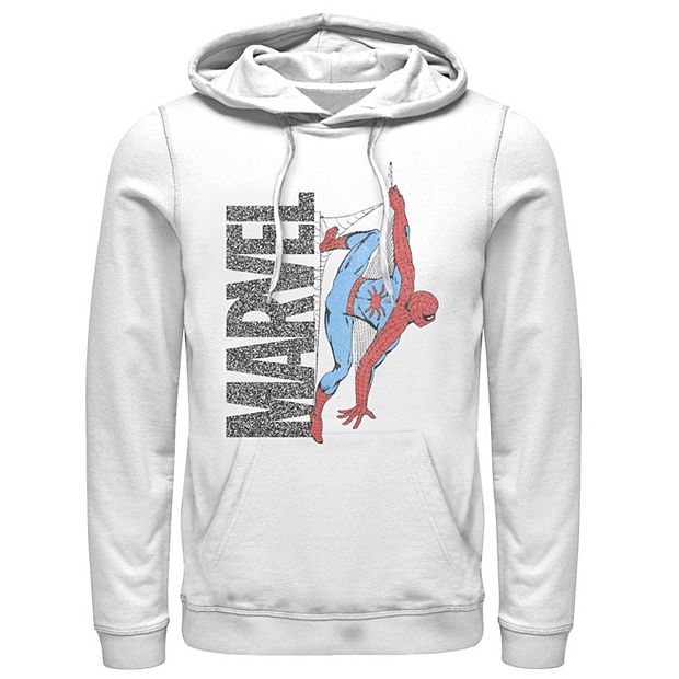 Men's Marvel Spider-Man Distressed Web Logo Hoodie