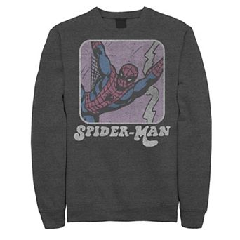 Men's Marvel Spider-Man Retro Style Portrait Sweatshirt