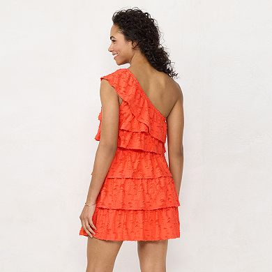 Women's LC Lauren Conrad Tiered Ruffle One-Shoulder Dress