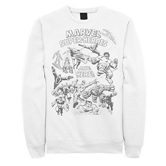 Men's Marvel Super-Heroes Are Here Sweatshirt