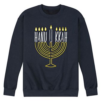 Men's Hanukkah Menorah Sweatshirt