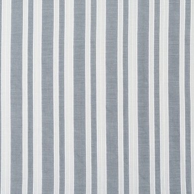 Archaeo Stonewashed Stripe 100% Cotton Semi-Sheer Back Tab Window Curtain 