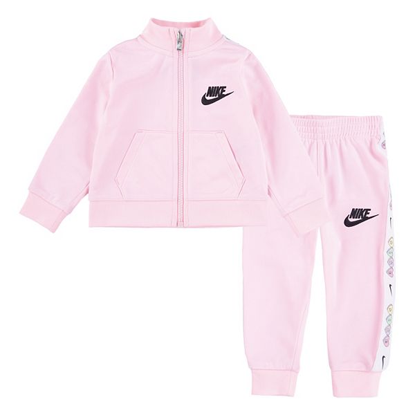 Baby pink shop nike sweatsuit