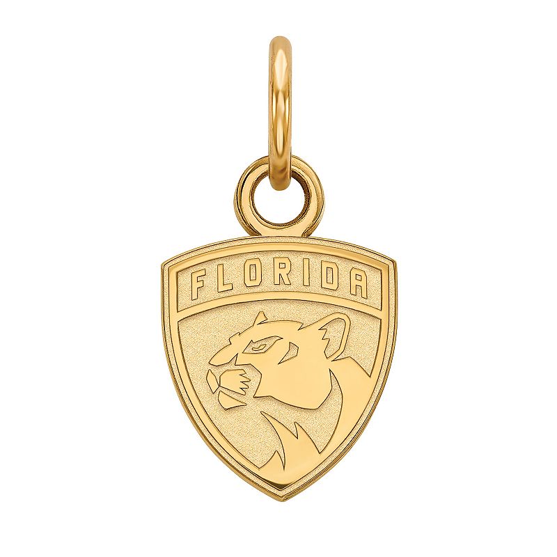 LogoArt Florida Panthers Sterling Silver Mini Logo Pendant, Womens, Size: 