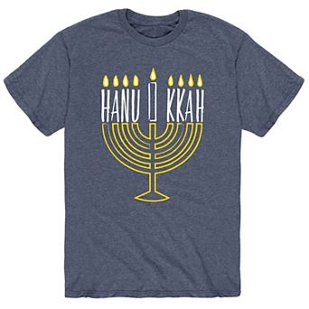 Men's Hanukkah Menorah Tee