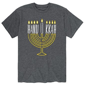 Men's Hanukkah Menorah Tee