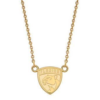 LogoArt Florida Panthers Sterling Silver Small Logo Pendant Necklace