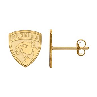 LogoArt Sterling Silver Florida Panthers Mini Logo Stud Earrings