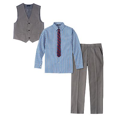 Boys 4-7x IZOD Sharkskin Vest Set