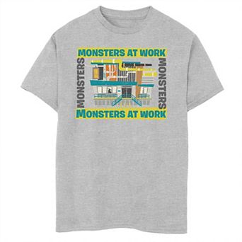 Disney / Pixar's Monsters At Work Boys 8-20 Building Logo Graphic Tee