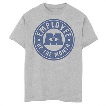 Disney / Pixar's Monsters At Work Boys 8-20 Employee Of The Month Badge Graphic Tee