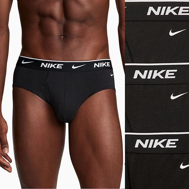 Nike Dri-FIT Essential Cotton Stretch 3 pack boxer briefs in black