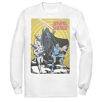 Men's Star Wars Vintage Group Shot Poster Tee