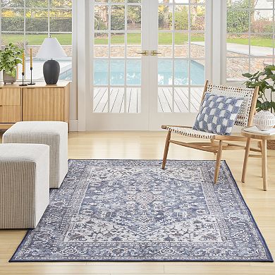 Nourison New Concept Machine Washable Medallion Indoor Area Rug