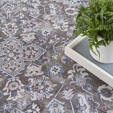 Nourison New Concept Machine Washable Medallion Indoor Area Rug