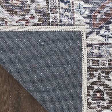Nourison New Concept Machine Washable Medallion Indoor Area Rug