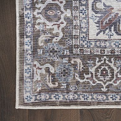 Nourison New Concept Machine Washable Medallion Indoor Area Rug