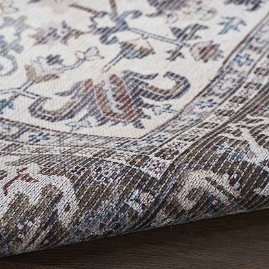 Nourison New Concept Machine Washable Medallion Indoor Area Rug