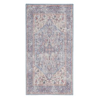 Nourison New Concept Machine Washable Medallion Indoor Area Rug