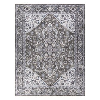 Nourison New Concept Machine Washable Medallion Indoor Area Rug