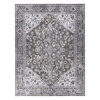 Nourison New Concept Machine Washable Medallion Indoor Area Rug