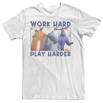 Disney / Pixar's Monsters At Work Men's Play Harder Quote Tee