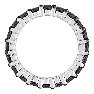 Stella Grace 14k White Gold 2 Carat T.W. Black Diamond Full Eternity Ring