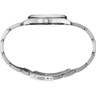 Seiko Men's Essential Stainless Steel Black Dial Watch - SUR361