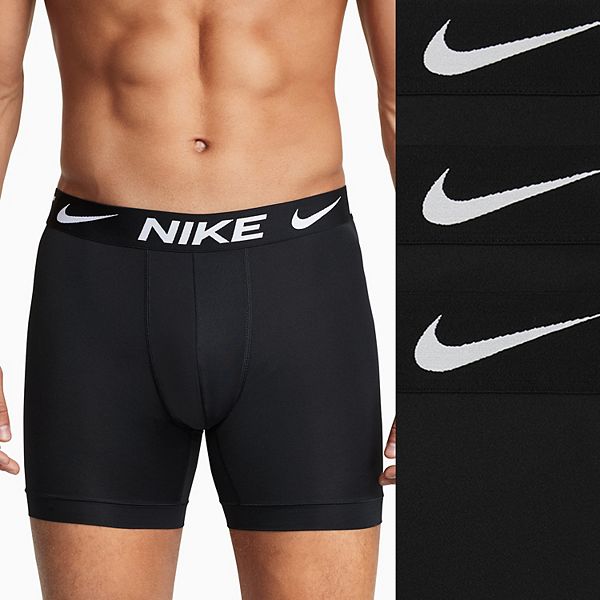 Men's Nike Dri-FIT Essential 3-pack Microfiber Long-Leg Boxer Briefs