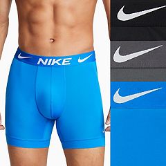 Blue Placketed Recycled Polyester Underwear Synthetic. Nike IN