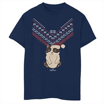 Boys 8-20 Marvel Hawkeye Cat In A Christmas Hat Graphic Tee