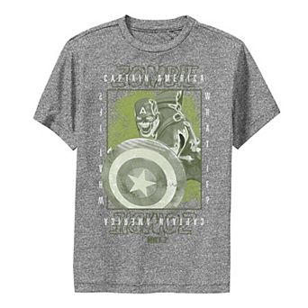 Boys 8-20 Marvel What If Captain Zombie Box Poster Graphic Tee