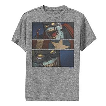 Boys 8-20 Marvel What If Captain America Zombie Panels Graphic Tee