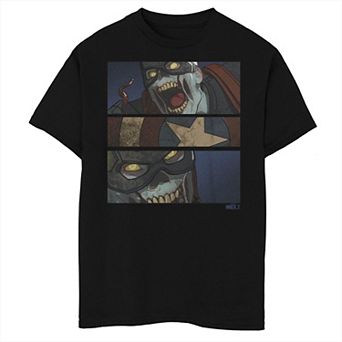 Boys 8-20 Marvel What If Captain America Zombie Panels Graphic Tee