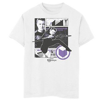Boys 8-20 Marvel Hawkeye Portrait Panel Collage Graphic Tee