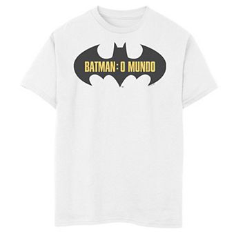 Boys 8-20 DC Comics Batman O Mundo Brazil Logo Graphic Tee