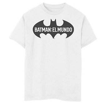 Boys 8-20 DC Comics Batman El Mundo Mexico Logo Graphic Tee