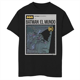 Boys 8-20 Batman : El Mundo Mexico News Poster Graphic Tee