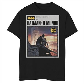 Boys 8-20 Batman: The World Mexico News Poster Graphic Tee