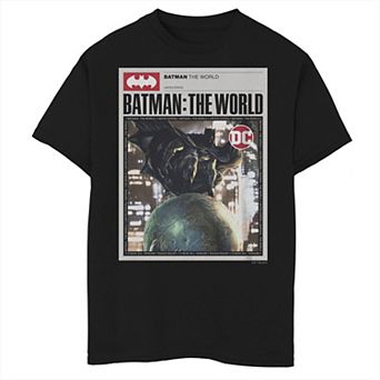 Boys 8-20 Batman: The World Germany Red Bat Logo Graphic Tee