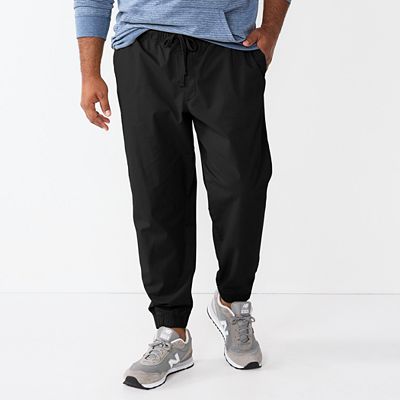 Big and tall black joggers sale