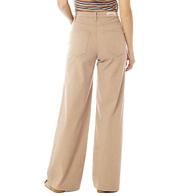 Juniors' UNIONBAY Sloane High-Rise Wide Leg Stretch Pants