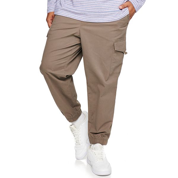 Pacific & Park KHAKI Core Twill Slim Fit Jogger Pants, US Medium