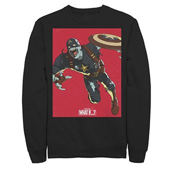 Men's Marvel What If Captain America Zombie Cover Sweatshirt