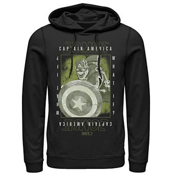 Men's Marvel What If Captain Zombie Box Poster Hoodie